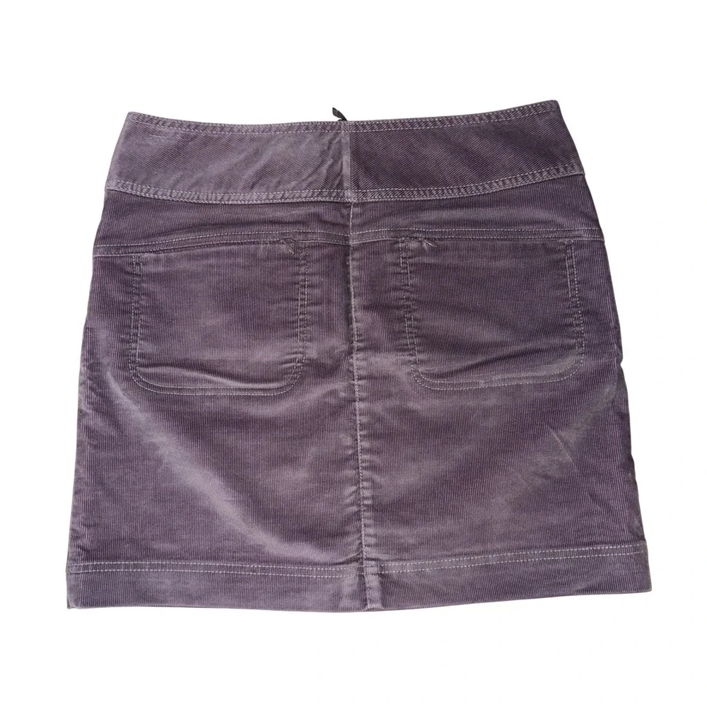 Athleta Ridge‎ Corduroy Hiking Skirt 6 Purple Stretch 5-Pocket Floral Lining